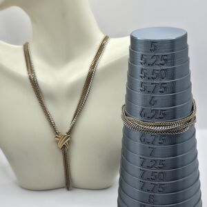 Tri-Color VTG Avon Pendant on Chain and Bracelet